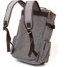 Текстильный дорожный рюкзак из серого текстиля с ручками Vintage (20662) - 2