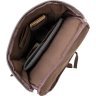 Текстильный дорожный рюкзак из серого текстиля с ручками Vintage (20662) - 3