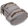 Текстильный дорожный рюкзак из серого текстиля с ручками Vintage (20662) - 4