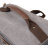 Текстильный дорожный рюкзак из серого текстиля с ручками Vintage (20662) - 6