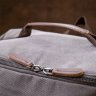 Текстильный дорожный рюкзак из серого текстиля с ручками Vintage (20662) - 8