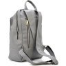 Женский кожаный вместительный рюкзак серого цвета TARWA (21781) - 2