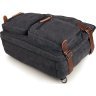 Універсальна текстильна сумка трансформер сірого кольору VINTAGE STYLE (14480) - 8