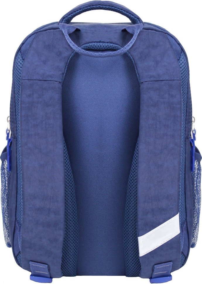Детский школьный рюкзак из синего текстиля с принтом Bagland 53267
