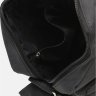 Недорогая мужская текстильная сумка на плечо в черном цвете Monsen (21932) - 5