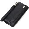 Качественный кожаный мужской клатч черного цвета BOND 2422050 - 3