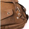 Коричневый рюкзак из винтажной кожи крейзи хорс с клапаном SHVIGEL (13948) - 8