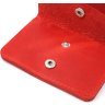 Красный женский кошелек из натуральной кожи в винтажном стиле с застежкой Shvigel (2416602) - 5