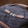 Чорний текстильний дорожній рюкзак з ручками Vintage (20663) - 7