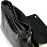 Мужская сумка-мессенджер через плечо из натуральной кожи черного цвета TARWA (21685) - 2