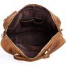 Винтажная деловая сумка коричневого цвета с карманами VINTAGE STYLE (14065) - 9