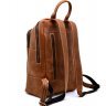 Женский добротный коричневый рюкзак из матовой кожи TARWA (19792) - 6
