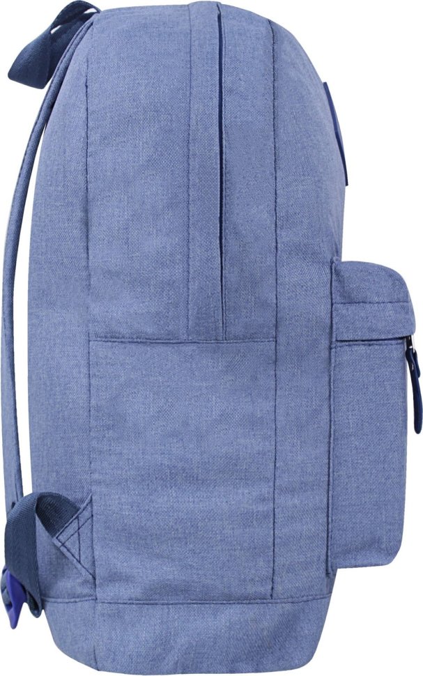 Синий молодежный рюкзак из текстиля на молнии Bagland 52768