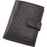 Многофункциональное портмоне черного цвета из кожи высокого качества Tony Bellucci (10726) - 1