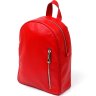 Небольшой женский кожаный рюкзак насыщенного красного цвета Shvigel (16316) - 1
