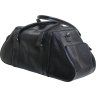 Дорожная сумка нестандартной формы из натуральной кожи черного цвета Vip Collection (21120) - 2