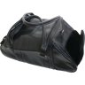Дорожная сумка нестандартной формы из натуральной кожи черного цвета Vip Collection (21120) - 4