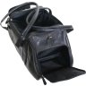 Дорожная сумка нестандартной формы из натуральной кожи черного цвета Vip Collection (21120) - 5