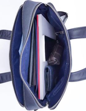 Деловая мужская сумка - портфель из фактурной кожи VATTO (11810) - 2
