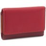 Красно-бордовый женский кошелек среднего размера из натуральной кожи с RFID - Visconti Biola 68868 - 1