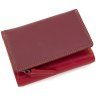 Красно-бордовый женский кошелек среднего размера из натуральной кожи с RFID - Visconti Biola 68868 - 4