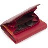 Красно-бордовый женский кошелек среднего размера из натуральной кожи с RFID - Visconti Biola 68868 - 5