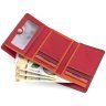 Красно-бордовый женский кошелек среднего размера из натуральной кожи с RFID - Visconti Biola 68868 - 6