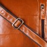 Светло-коричневая мужская сумка на плечо с навесным клапаном на магнитах Vintage (20830) - 9