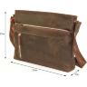 Мужская винтажная сумка коричневого цвета VATTO (11910) - 2