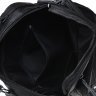 Мужская сумка-барсетка из черной кожи флотар на плечо Borsa Leather (19345) - 8