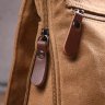 Функциональная мужская сумка-планшет из текстиля в рыжем цвете Vintage (2421268) - 9
