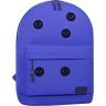 Яркий синий рюкзак для подростка из текстиля с липучками Bagland (53870) - 2