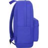 Яркий синий рюкзак для подростка из текстиля с липучками Bagland (53870) - 3