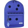 Яркий синий рюкзак для подростка из текстиля с липучками Bagland (53870) - 7
