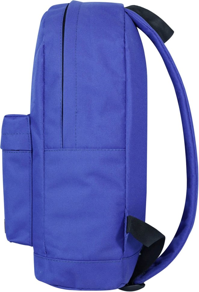 Яркий синий рюкзак для подростка из текстиля с липучками Bagland (53870)