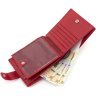 Женский кошелек из натуральной кожи красного цвета с блоком для карт ST Leather 1767470 - 7