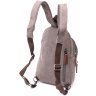 Серая мужская текстильная сумка-рюкзак среднего размера Vintagе 2422173 - 2