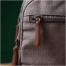 Серая мужская текстильная сумка-рюкзак среднего размера Vintagе 2422173 - 9