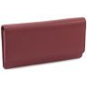 Вместительный женский кошелек из качественной натуральной кожи красного цвета Visconti 68870 - 1