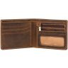 Матовое мужское портмоне из натуральной кожи светло-коричневого цвета Visconti 69070 - 5