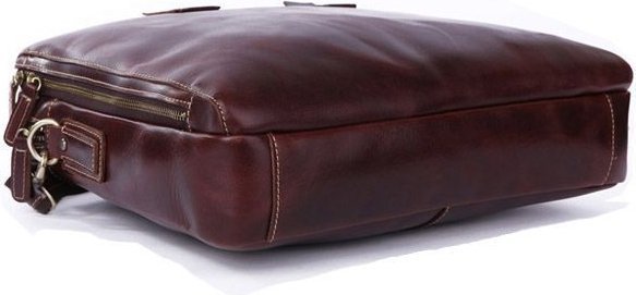Деловая мужская сумка из натуральной кожи лаконичного дизайна VINTAGE STYLE (14073)