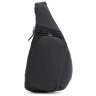 Мужская стильная сумка-слинг через плечо из натуральной кожи черного цвета Keizer 71671 - 1