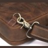 Винтажная сумка-рюкзак из натуральной кожи коричневого цвета VINTAGE STYLE (14519) - 6