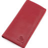 Красный купюрник из фактурной кожи Grande Pelle (13209) - 1