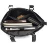 Черная деловая сумка для ноутбука из натуральной кожи флотар VINTAGE STYLE (14879) - 4