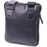 Небольшая мужская сумка-планшет из фактурной кожи черного цвета SHVIGEL (2418720) - 2