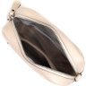 Женская кожаная сумка-кроссбоди в черном цвете на молнии Vintage (2422121) - 4
