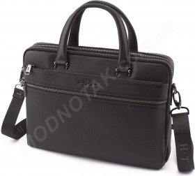 Классическая мужская кожаная сумка под формат документов размером с А4 H.T Leather (10346)