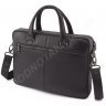 Классическая мужская кожаная сумка под формат документов размером с А4 H.T Leather (10346) - 5