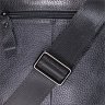 Небольшая мужская сумка-барсетка из натуральной кожи флотар черного цвета Vintage 2422148 - 9